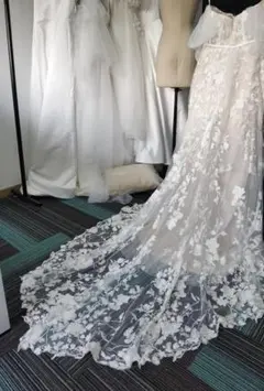 オフショルダー　マーメイドドレス　オーダーメイド　ヘッドアクセ　ドレスバッグ