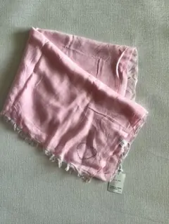 【青山眼鏡株式会社雑貨部門】ピンク ストール ハート刺繍付き未使用品