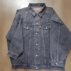 ビックシルエットダークグレ デニムジャケット