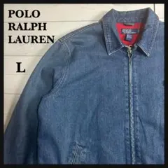 ラルフローレン スウィングトップ デニムジャケット 襟コーデュロイ XL