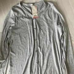 未使用　UNIQLO ロングカーディガン　グレーのサムネイル