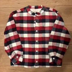 ひーたん@断捨離中様専用　無印フランネルチェックシャツ130トップス110セット