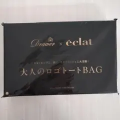 エクラ10月号付録 Drawer × éclatドゥロワー大人のロゴトートバッグ