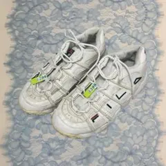 FILA 厚底 25cm スニーカー クリーニング済 ホワイト y2k 韓国
