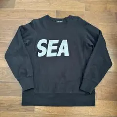 美品　WIND AND SEA ワッペンロゴリバーススウェット