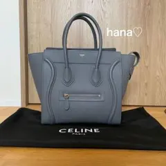 新ロゴ CELINE セリーヌ ラゲージ マイクロ トートバッグ コール