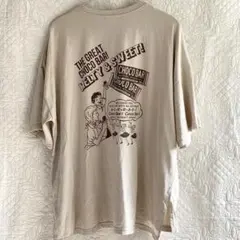 大きめサイズ　オリーブデオリーブ　半袖Tシャツ　バックプリント　ベージュのサムネイル