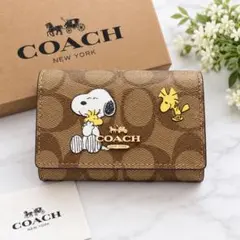 COACH コーチ キーケース スヌーピー ピーナッツ 新商品 - メルカリ