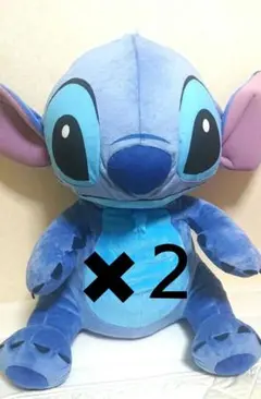 リロ&スティッチ　グランデぬいぐるみ　赤いほっぺのおすわりVer.　2点セット