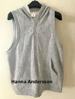 Hanna Andersson ノースリーブパーカー グレー 150(S〜M)