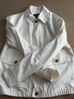 H&M ホワイト ミリタリージャケット