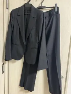 エヌラインプレシャス パンツスーツ セットアップ 9号 M 黒 美品