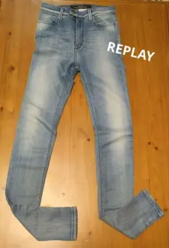 リプレイ スキニーデニム　ライトブルー　パンツ　REPLAY Gパン W24のサムネイル