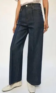 ZARAハイウエスト ブーツカットデニムパンツ15号5862/075/407 - メルカリ