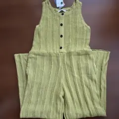 JEANASIS V透かしニットサロペット