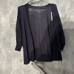 E hyphen world gallery カーディガン ネイビーFサイズ