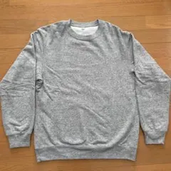 ユニクロ スウェットシャツ クルーネック グレー L