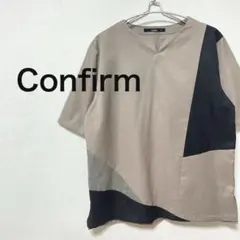 Confirm 切替ジッププルオーバー　異素材切り替え