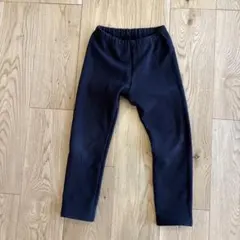 ユニクロ　フリースレギンス　黒　120