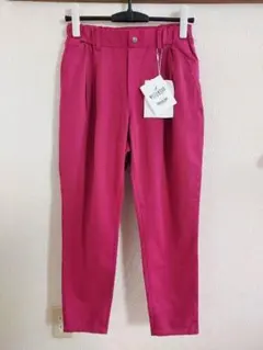 2/22迄【未使用】トリックジップ テーパード ストレッチ カラー タックパンツ