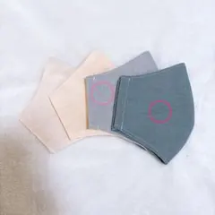 No.85大人用マスク４枚組/繰り返し使える/布マスク/ゴム紐付き