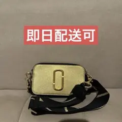 【未使用】MARC JACOBS ザスナップショット ショルダーバッグ ゴールド