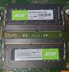 PC用メモリ　16GB（8GB×2）　DDR4　PC4-2666　ジャンク扱いのサムネイル