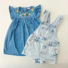 80〜90cm 女の子 2点セット GAP ワンピースのサムネイル