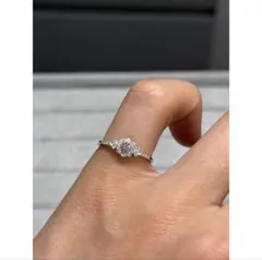 ソーティング付き希少 アレキサンドライト ダイヤリング Pt900 1.01ct 