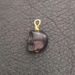 ペンダントトップ スカル ブラック