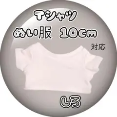 10cmぬい服 マスコット ちびぬい 着せ替え 海外 韓国 推し活 Tシャツ 白