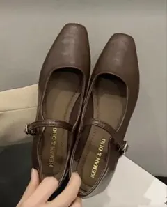 SHEIN ブラウン フラットシューズ 25cm