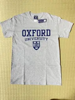 【新品タグ付き】オックスフォード大学 公式 カレッジ Tシャツ グレー S