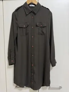 EGOIST シフォンロングシャツ　ブラウス