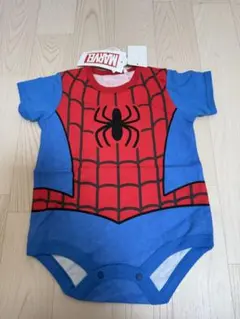 スパイダーマン　ロンパース　半袖　マーベル　新品　コスプレ　くものサムネイル