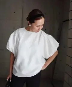 cygne シーニュ とんがりトップス半袖 ホワイト0サイズ - メルカリ