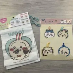 ちいかわ　ソフト巾着とギフトタグ
