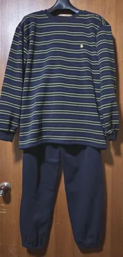 新品！Polo 肩部分中綿入り　家暖　〔UCHIDAN〕メンズルームウェア　L