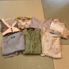 レディースワンピース3枚とカーディガン4枚