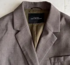 グリーンレーベルリラクシング　チェック柄　ダブルボタンテーラードジャケット　40