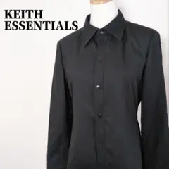 KEITH ESSENTIALS　キース　ウール混シャツジャケット　ブラックのサムネイル