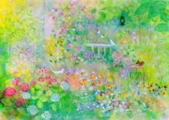 みみ様専用水彩画 日差しの中のゼラニウム 値段は※900円です - メルカリ