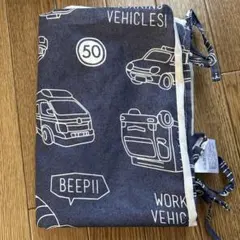 掛け布団カバー 80x110 西松屋　保育園　車　ベビー　キッズのサムネイル