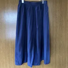 COMME CA ISM フレアスカート ネイビー 11号