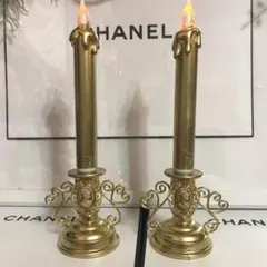 カメオ　アイアン　アンティーク　LED キャンドルライト　キャンドル　クリスマス
