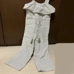 ZARA BASIC ストライプ柄オーバーオール