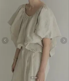 美品】etre tokyo リネンバルーンブラウス - メルカリ