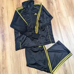 adidas ジャージ上下セット 黒/金