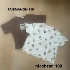 PAIRMANON/半袖Tシャツ2枚セット/100.110
