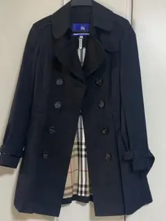 美品✨BURBERRY BLUE LABEL トレンチコート　ノバチェック　黒